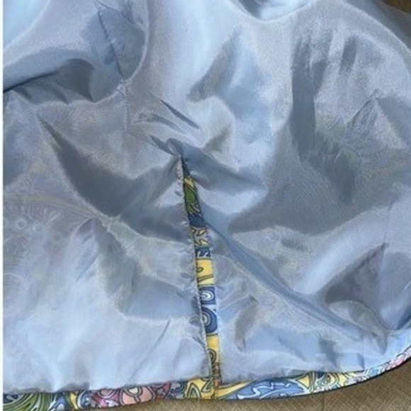 Izod Paisley Print Trench Coat Colorful Floral Patterned Jacket waterproof - Picture 12 of 12